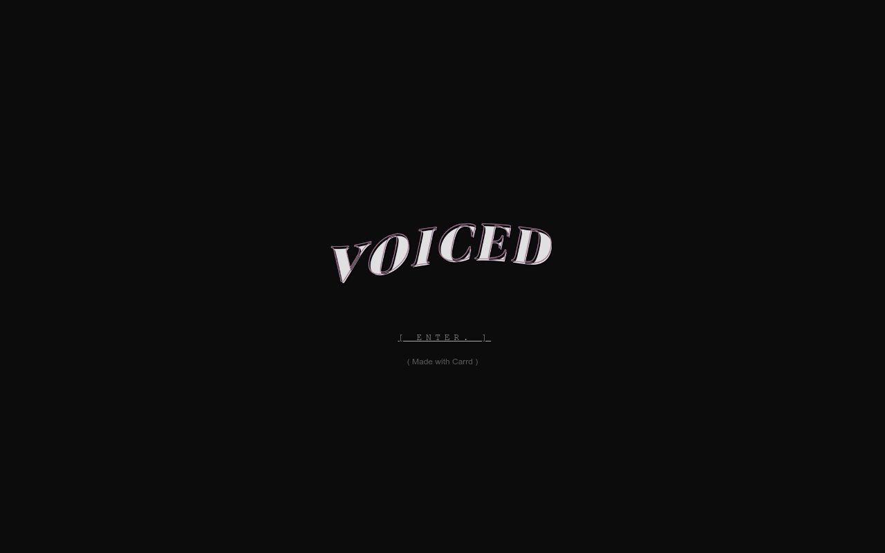 Carrd profile picture for @voicing